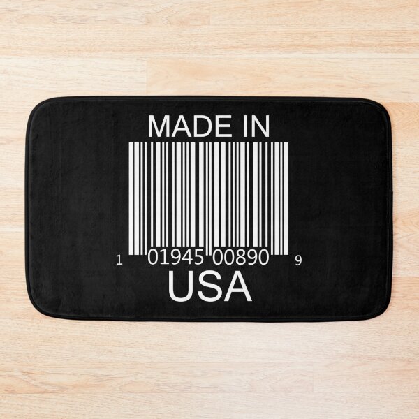 Item preview, Made in USA Barcode in white designed and sold by Mariv19.