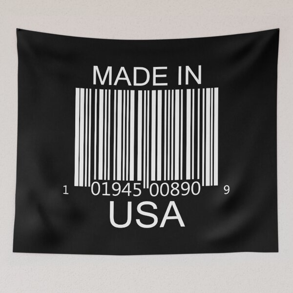 Artikelvorschau, Made in USA Barcode in weiß entworfen und verkauft von Mariv19.