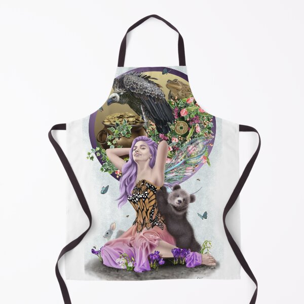 Item preview, Awakening Spring Nature Fairy, Baby bear, rabbit, vulture, toad, pot of gold designed and sold by Alison Spokes.