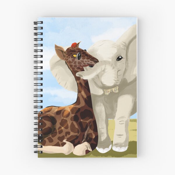 Item preview, Elephant and Giraffe Painting designed and sold by acsalva.