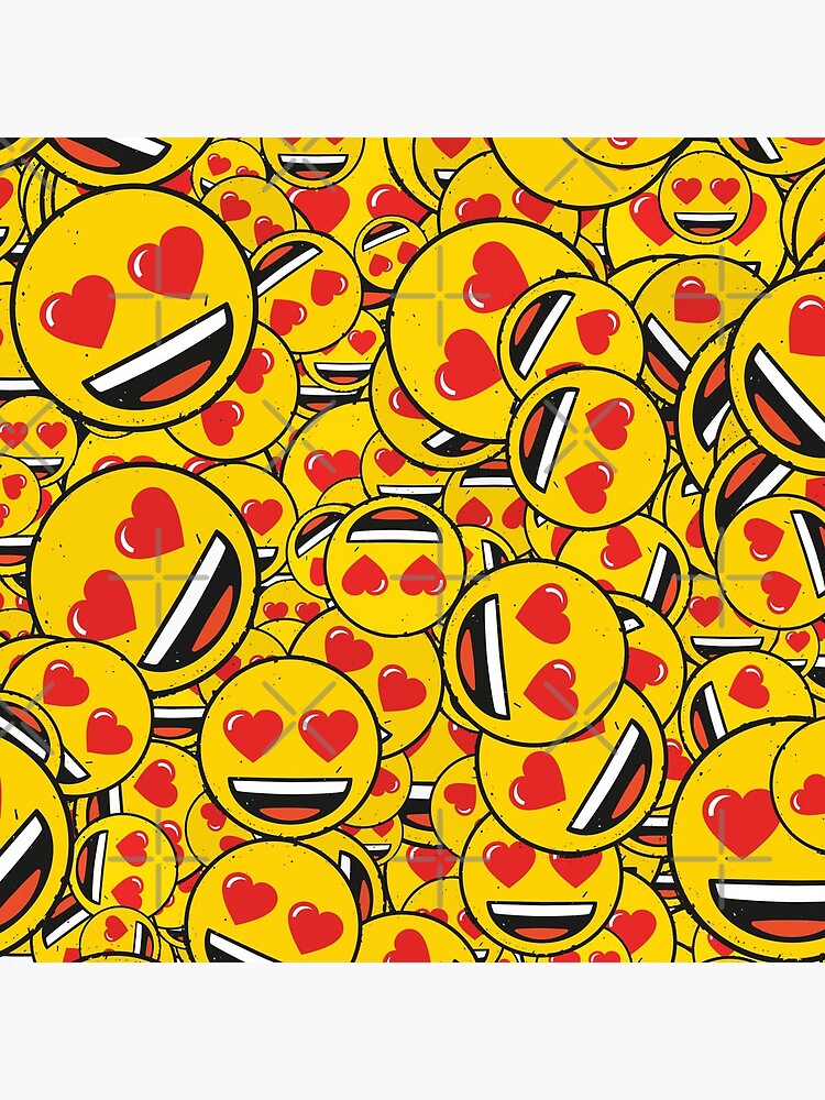 smiling face with heart eyes pattern by royrahul