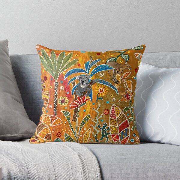 Koala World Throw Pillow