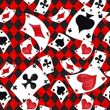 Artwork thumbnail, Playing Cards Pattern by scrolla