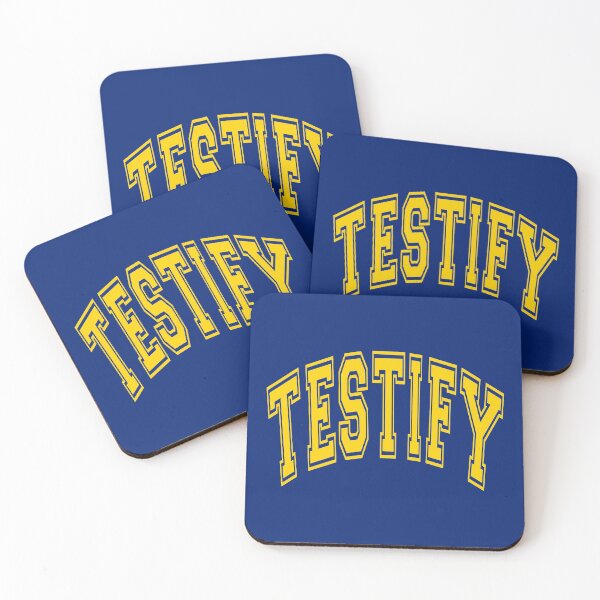 Item preview, Testify - Religious Faith - Law Student - Statement Slogan Blue designed and sold by 4wordsmovement.