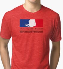 Camiseta de tejido mixto Símbolo del gobierno francés