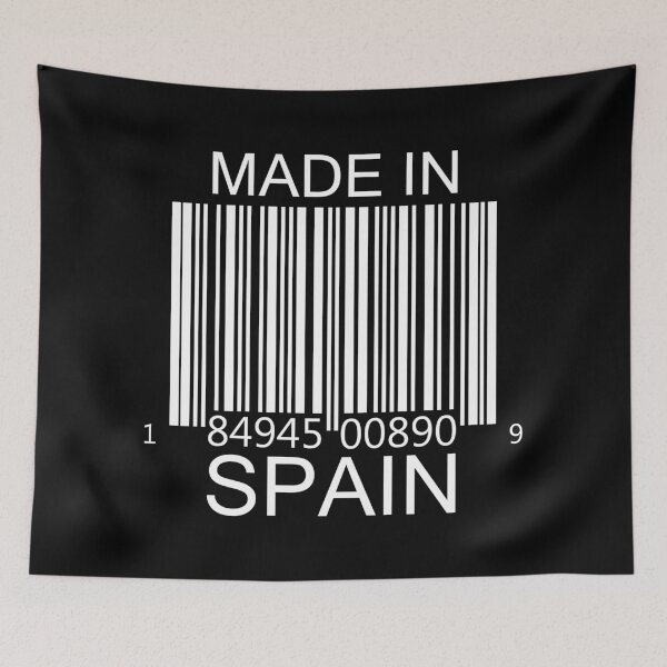 Artikelvorschau, Made in Spain Barcode in weiß entworfen und verkauft von Mariv19.
