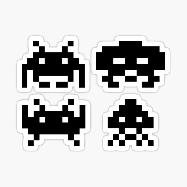 Space Invaders Sticker
