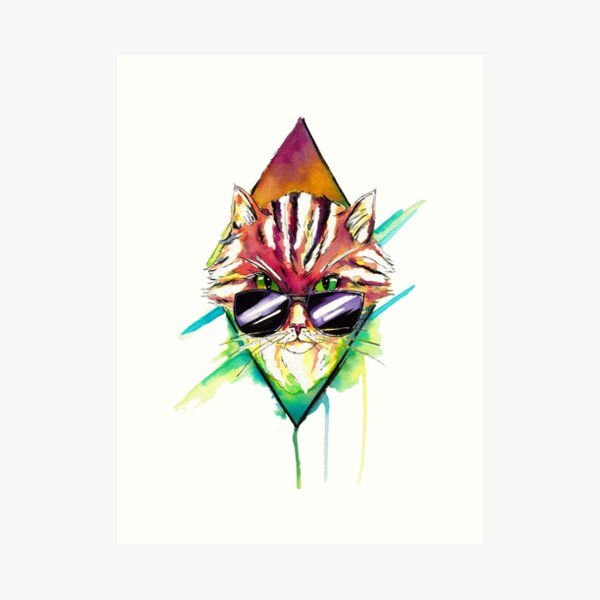 Hell-ectro kitty Impression artistique