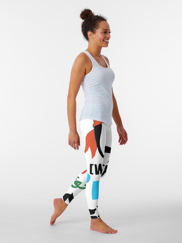 Alternate view of Bob is so high right now sticker Leggings
