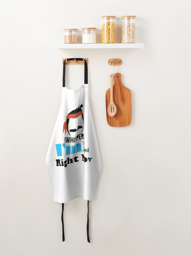 Alternate view of Bob is so high right now sticker Apron