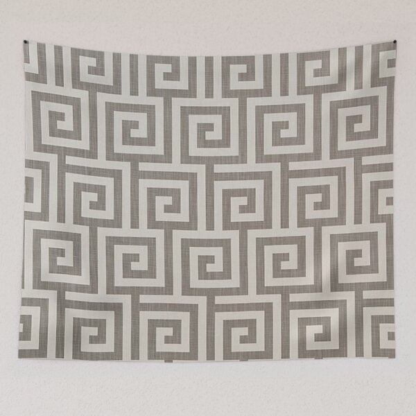 Item preview, Grey Geometric Maze Pattern designed and sold by africanvisuals.