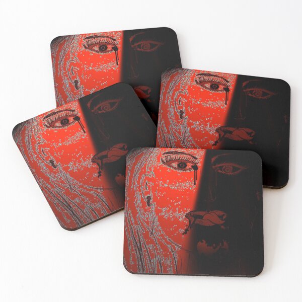 Item preview, Red Lady Vampire Illustration Graphic designed and sold by Mary Riley.