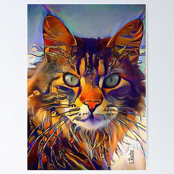 Item preview, Albert, cat, cat, chat, lea roche paintings designed and sold by L. ROCHE.
