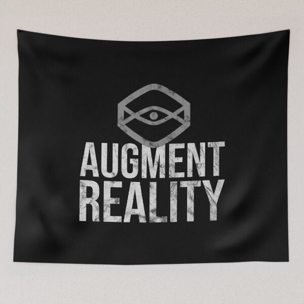 Item preview, Distressed Augmented Reality Text - B&W AR Symbol designed and sold by DeWinnes.