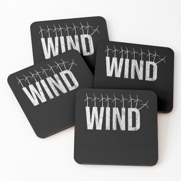 Item preview, Distressed Wind Power - Wind Farm Text - Mechanical Power designed and sold by DeWinnes.