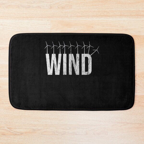 Item preview, Distressed Wind Power - Wind Farm Text - Mechanical Power designed and sold by DeWinnes.