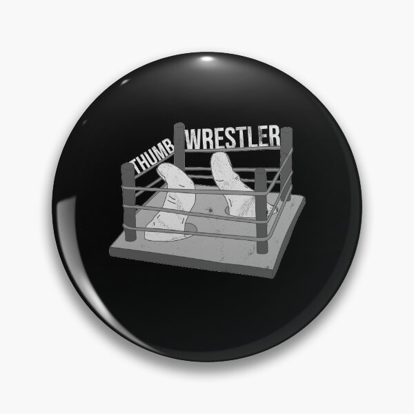 Item preview, Distressed Thumb War - B&W Thumb Wrestler Text - Finger designed and sold by DeWinnes.