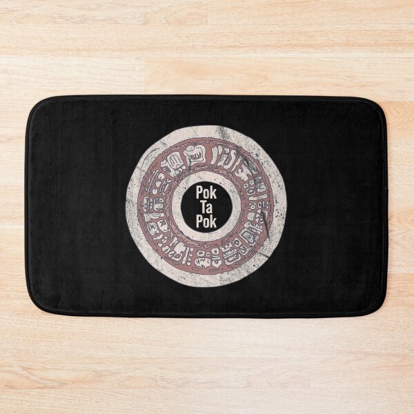 Item preview, Distressed Pok Ta Pok - Stone Hoop Text - Mayan Game designed and sold by DeWinnes.