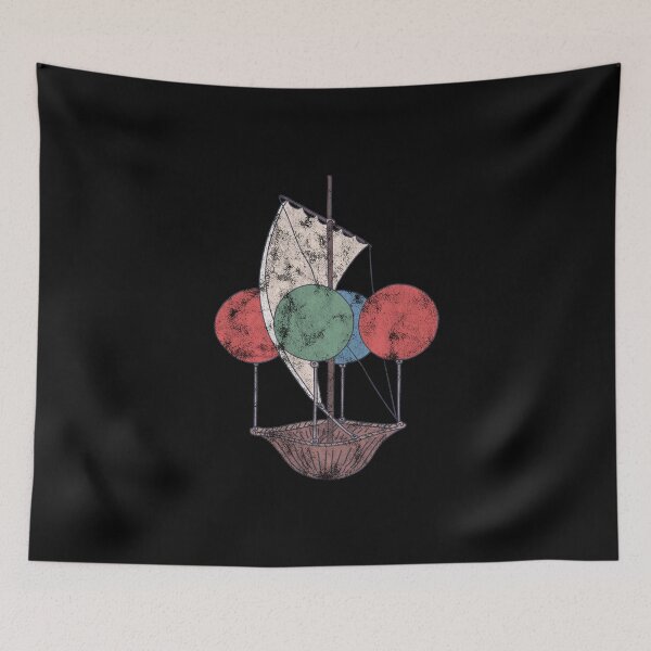 Item preview, Distressed Air Balloon Pilot - Vintage Balloon - Aviator designed and sold by DeWinnes.
