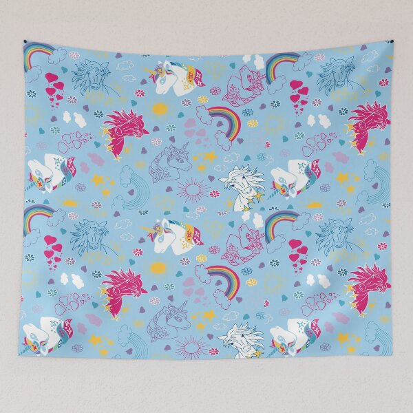 Item preview, Unicorn and horses designed and sold by ElenaSteinbach.