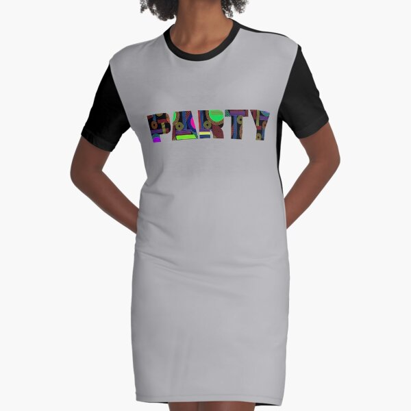 PARTY Graphic T-Shirt Dress