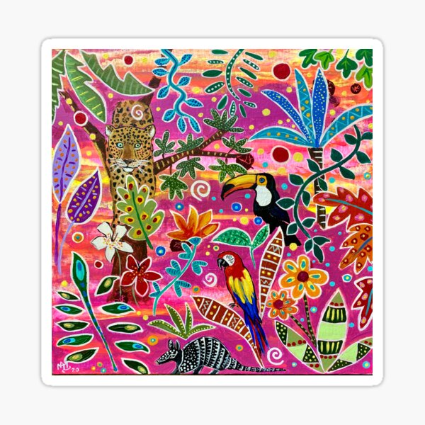 Pink Amazonia Sticker