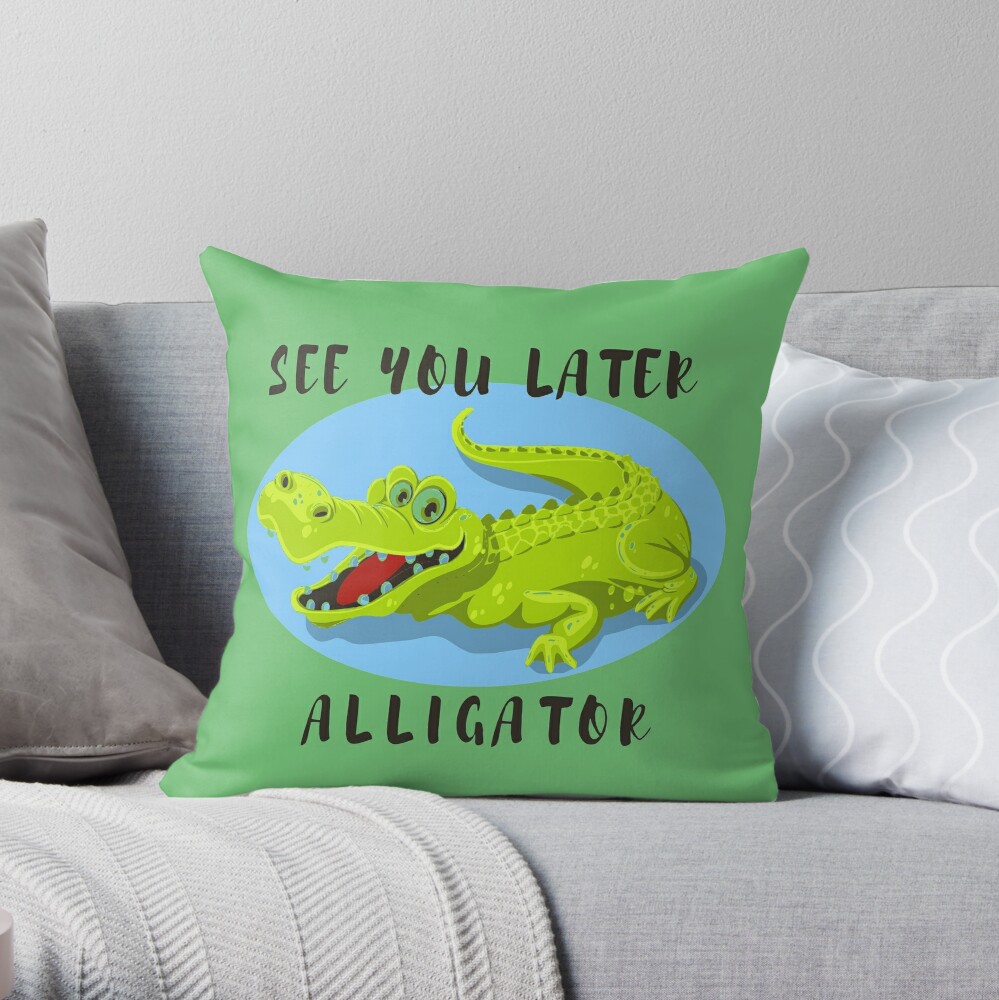 Kids Collection See You Later Alligator Sticker By Elysia Bliss Redbubble