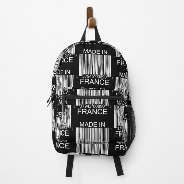 Item preview, Made in France Barcode in white designed and sold by Mariv19.