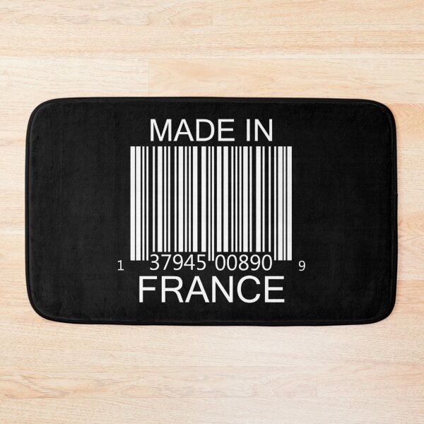 Item preview, Made in France Barcode in white designed and sold by Mariv19.