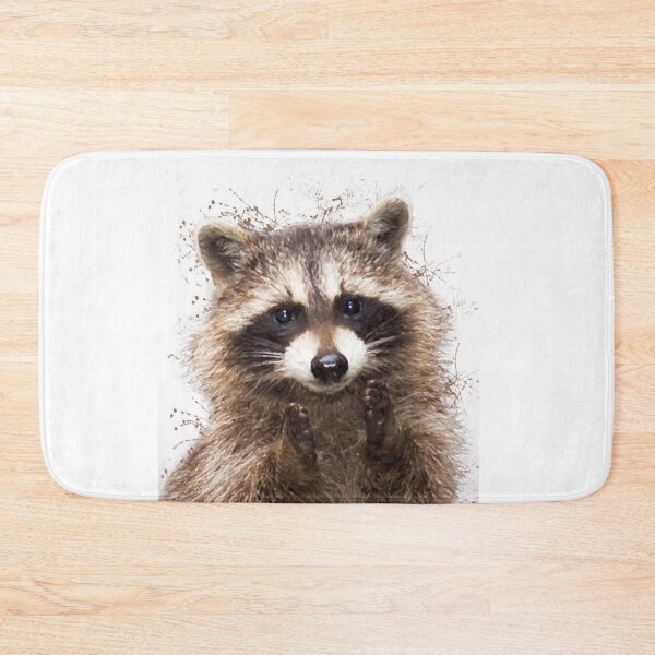 Item preview, Raccoon watercolor animals nursery decor designed and sold by DelzStudio.