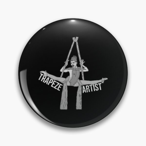 Item preview, Distressed Trapeze Artist - B&W Aerial Silk Text - Circus designed and sold by DeWinnes.