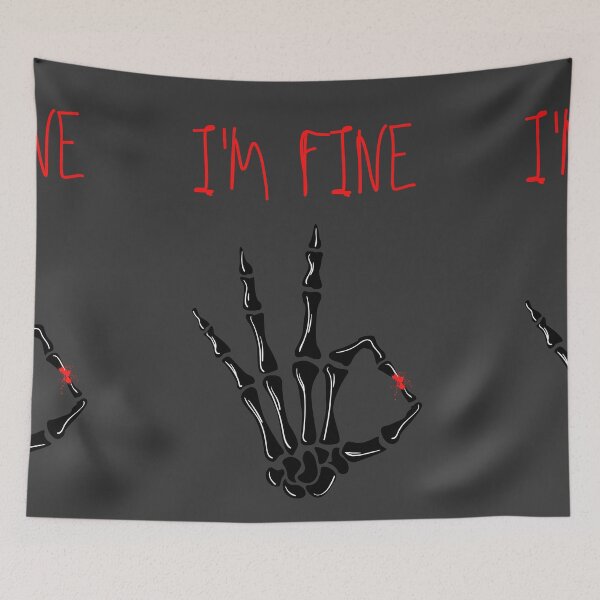 Item preview, I'm Fine - white lies designed and sold by niamin.