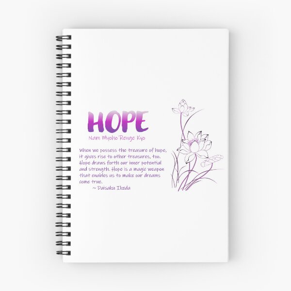 Item preview, HOPE - Nam Myoho Renge Kyo - Buddhist Quote designed and sold by KpopMamas.