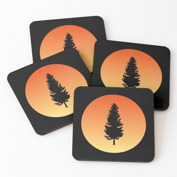 Item preview, Spruce Tree Sihlouette at Sunset designed and sold by Slydell1.