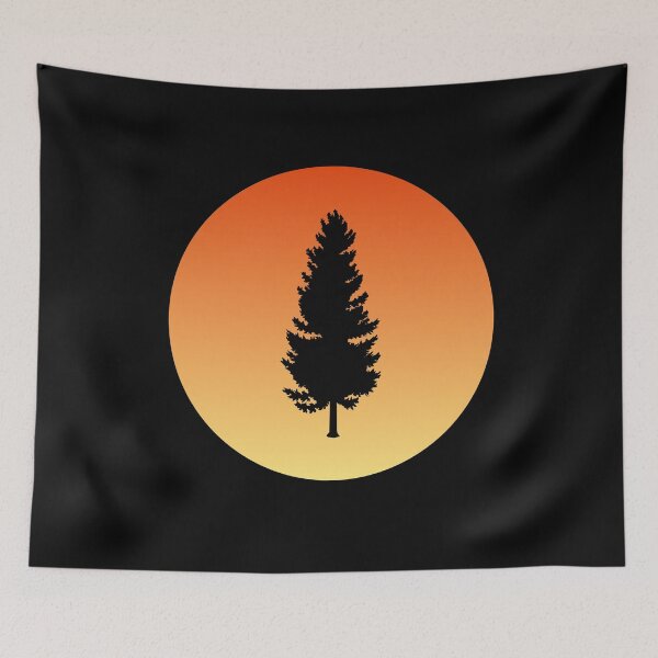Item preview, Spruce Tree Sihlouette at Sunset designed and sold by Slydell1.