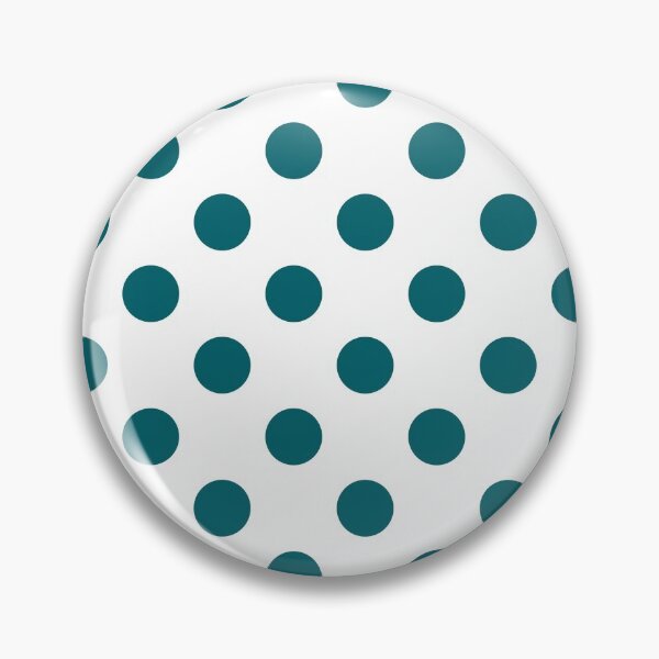 Item preview, Peacock Blue Polka Dots on White Background designed and sold by Bumblefuzzies.