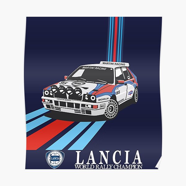 Rallye-Weltmeister von Lancia Martini Racing Poster