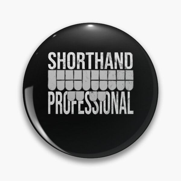 Item preview, Distressed Stenographer - B&W Shorthand Professional designed and sold by DeWinnes.