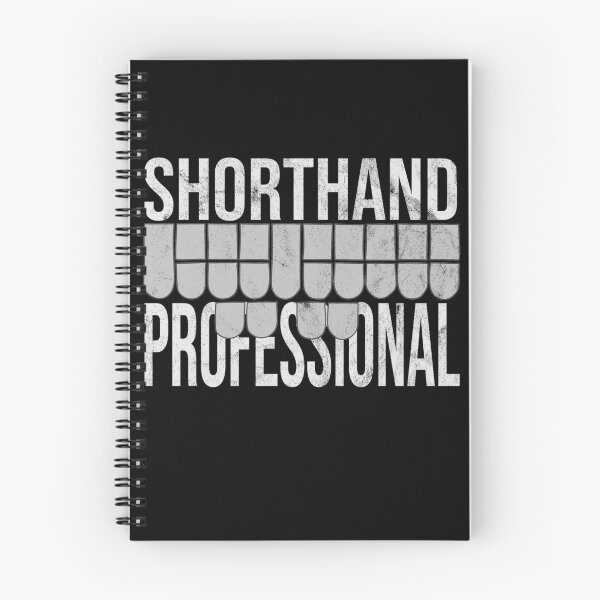 Item preview, Distressed Stenographer - B&W Shorthand Professional designed and sold by DeWinnes.