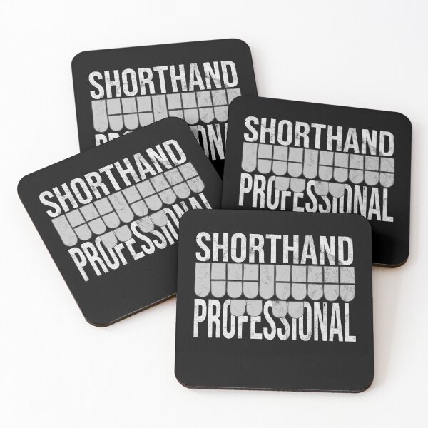 Item preview, Distressed Stenographer - B&W Shorthand Professional designed and sold by DeWinnes.