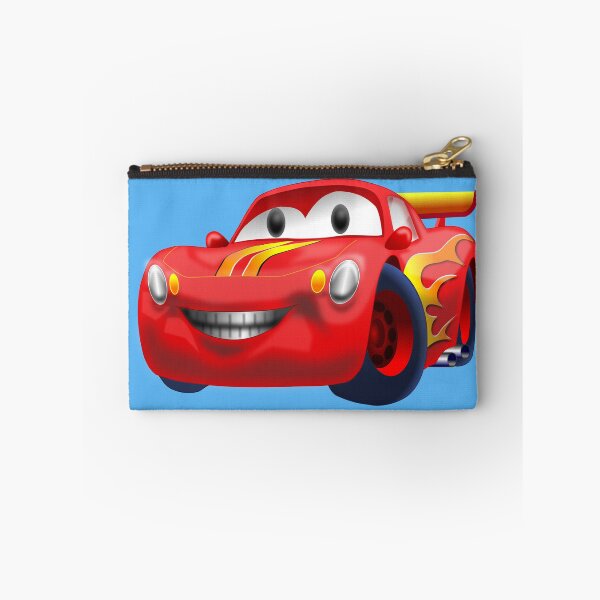 Item preview, Red Racing Car in Cartoon Style for  Kids designed and sold by Sandpiperarts.