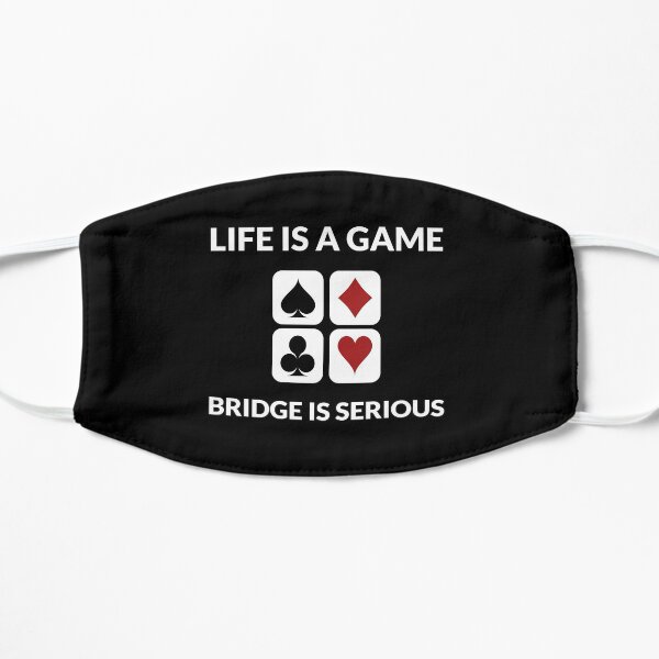 Play Cards Bridge game Addict Fan Player Gamer Gift Flat Mask