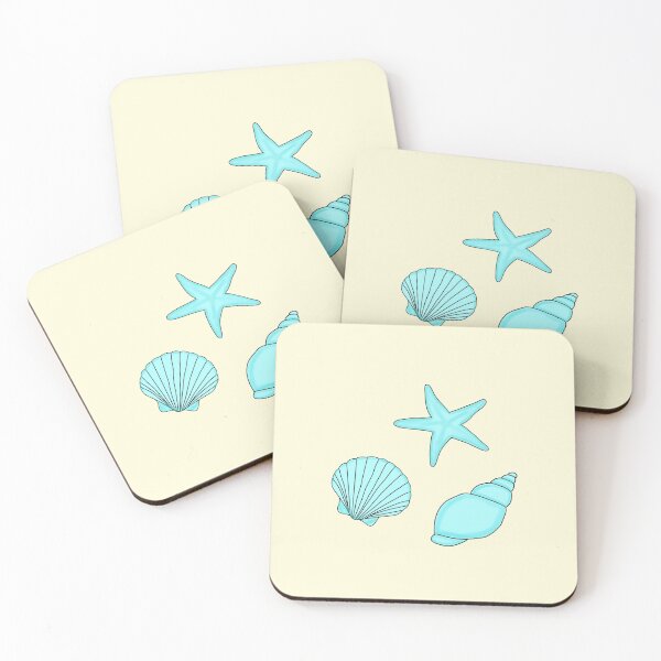 Item preview, blue seashells designed and sold by tehecaity.