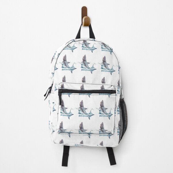 Item preview, Shark Jumping Out Of Water Sea Life Design designed and sold by luvvvvvit.