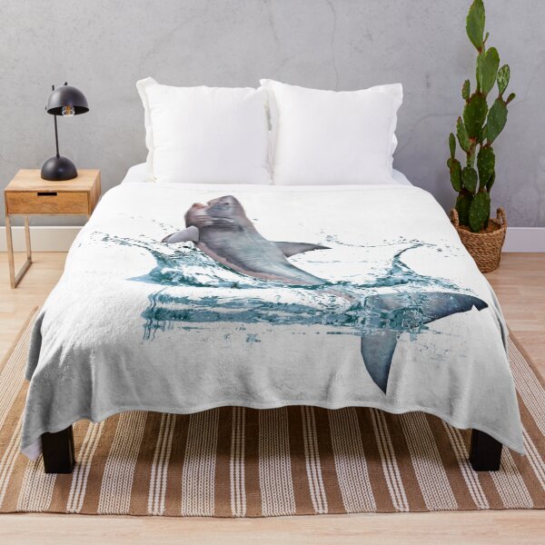 Item preview, Shark Jumping Out Of Water Sea Life Design designed and sold by luvvvvvit.