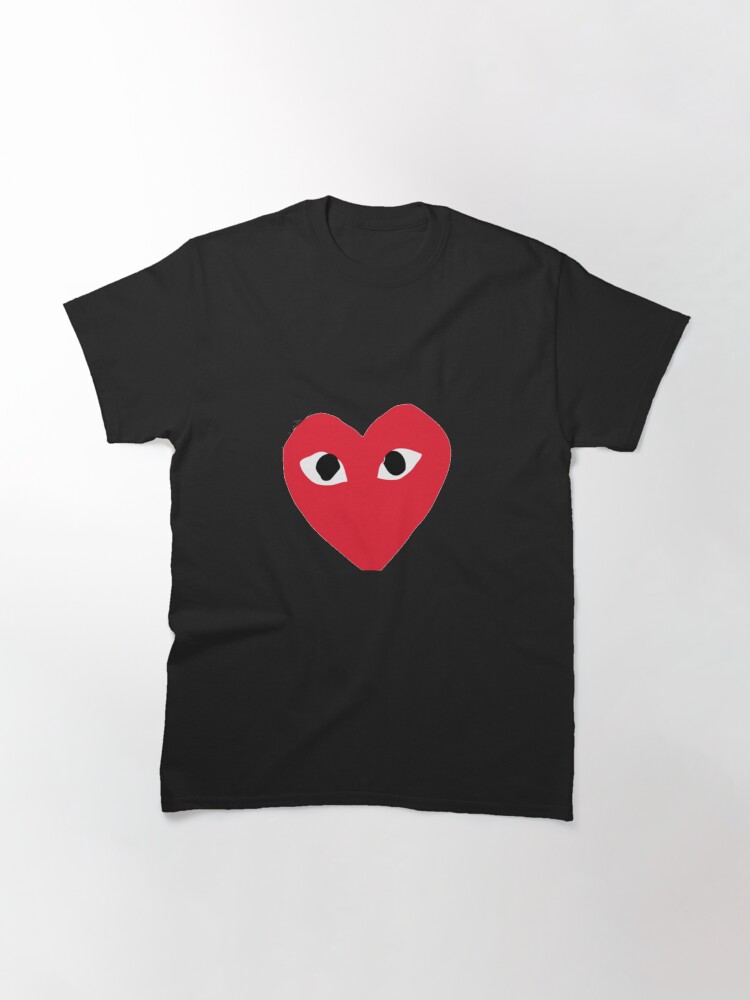 cdg heart shirt