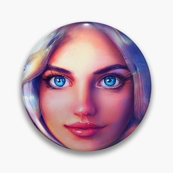 Item preview, The mystery girl with blue eyes designed and sold by amithachapa.