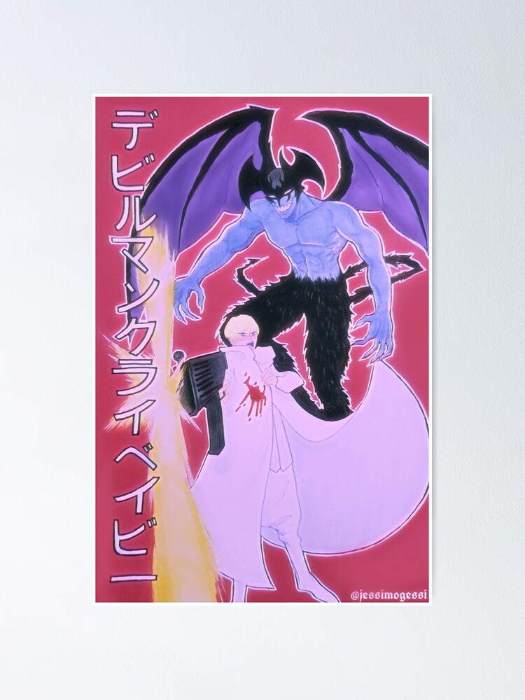 Devilman Crybaby Fanart Poster For Sale By Jessimogessi Redbubble