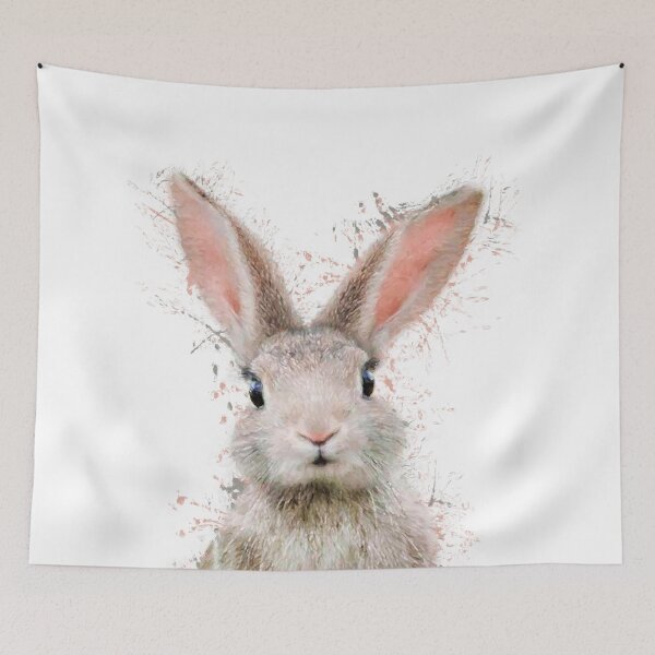 Item preview, Rabbit watercolor animals nursery decor designed and sold by DelzStudio.