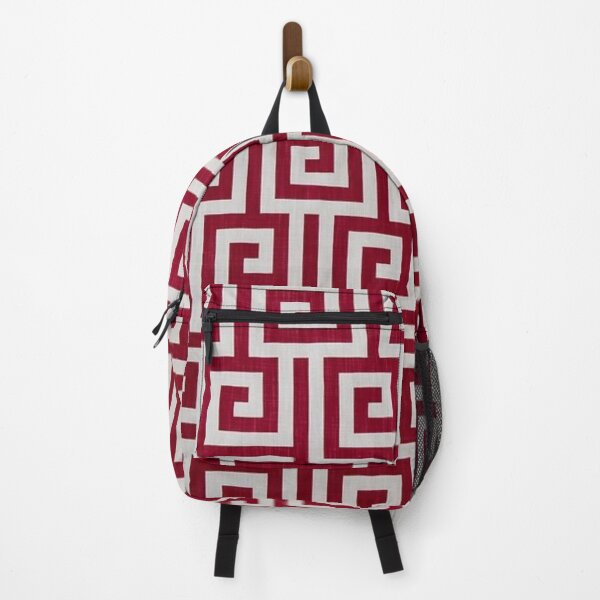 Item preview, Red Geometric Maze Pattern designed and sold by africanvisuals.
